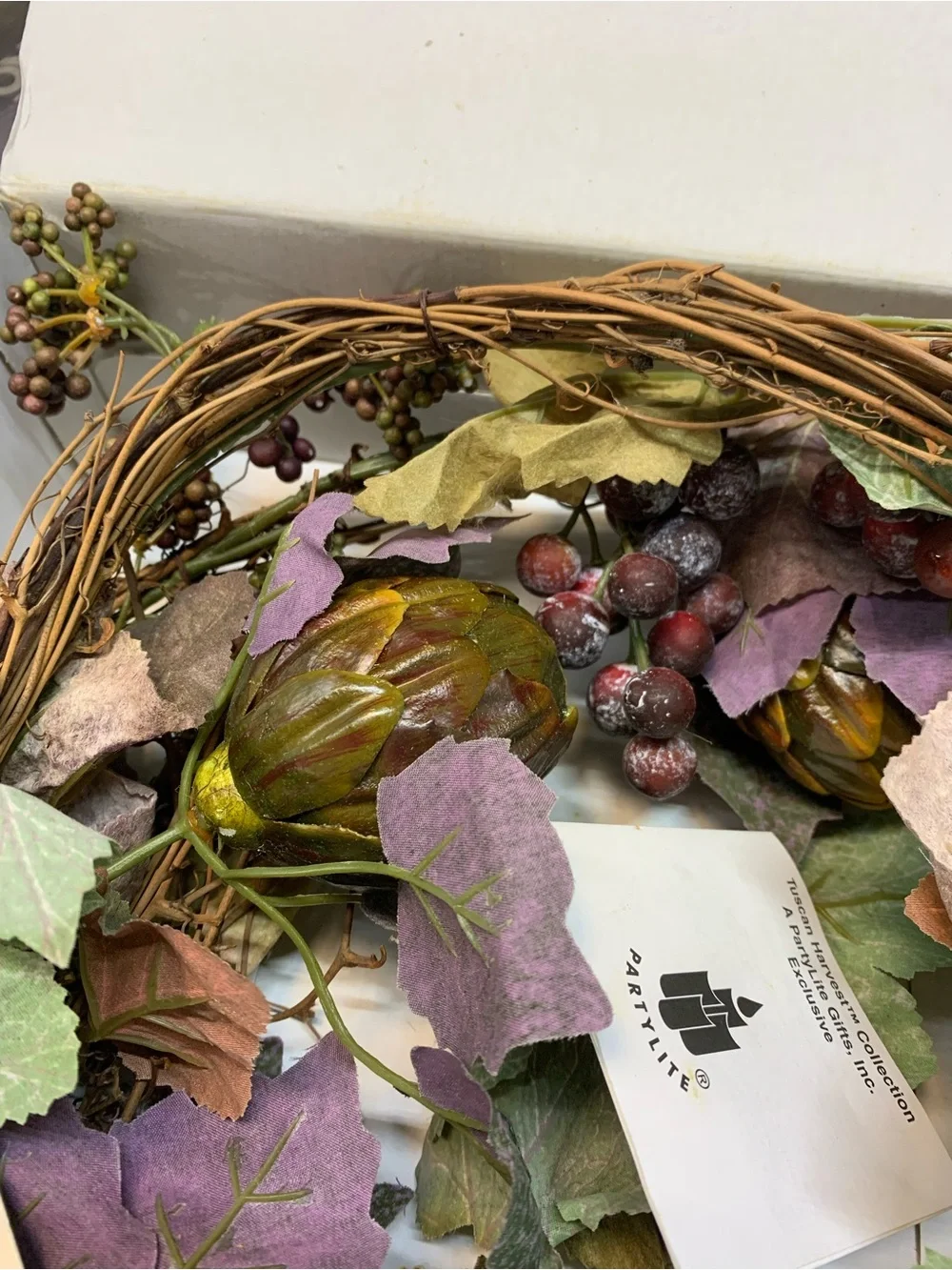 PARTYLITE Tuscan Harvest Garland 6’  P7825 NEW in Box